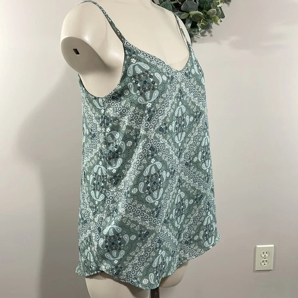 Pink Republic Paisley Floral Sheer Layered Tank Top S - Picture 8 of 15